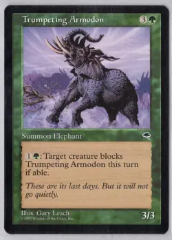 1x Trumpeting Armodon - Tempest - Near Mint - Image 1