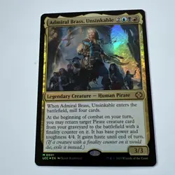 MTG - Admiral Brass, Unsinkable. Lost Caverns of Ixalan Commander. Foil - Image 1