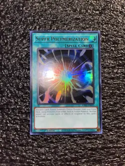 Yugioh! Super Polymerization RA03-EN053 Ultra Rare 1st Edition Light Play - Image 1