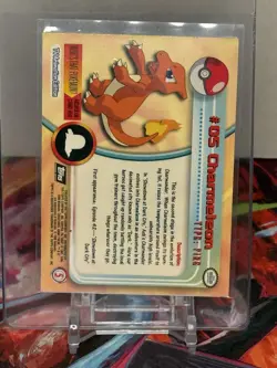 Topps Charmeleon 05 Pokemon Topps Series 1 TV Animation Edition Holo Eng 1999 - Image 2