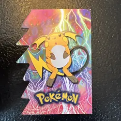 2001 Topps Pokemon TV Raichu 6 Johto League Champions Embossed Die-Cut - Image 1