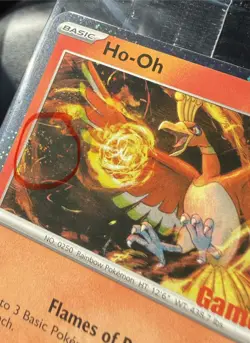 (5) Ho-Oh - GAMESTOP PROMO Stamped - Pokemon Top 3 have a swirl - Image 3