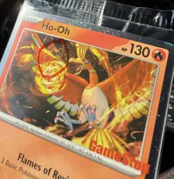 (5) Ho-Oh - GAMESTOP PROMO Stamped - Pokemon Top 3 have a swirl - Image 4