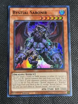 YuGiOh! - Bystial Saronir MP25-EN293 Ultra Rare 1st Edition Near Mint - Image 1