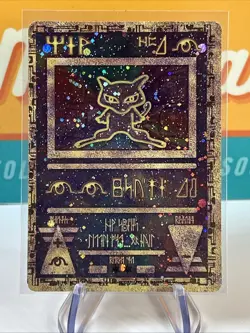 Ancient Mew #1 Cosmos Holo Pokemon TCG 2000 Movie Promo HP Heavily Played - Image 3
