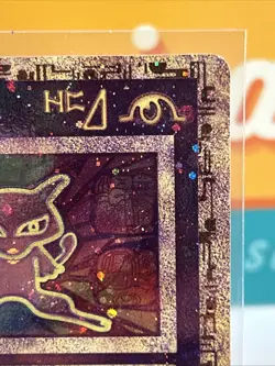 Ancient Mew #1 Cosmos Holo Pokemon TCG 2000 Movie Promo HP Heavily Played - Image 5