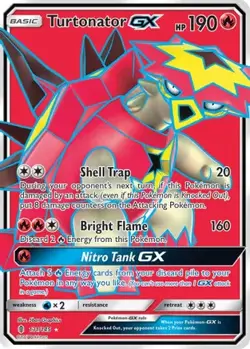 Turtonator GX (Full Art) 131/145 Holo Guardians Rising Pokemon Holo NM/M - Image 1