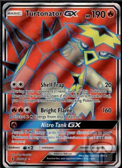 Turtonator GX (Full Art) 131/145 Holo Guardians Rising Pokemon Holo NM/M - Image 3