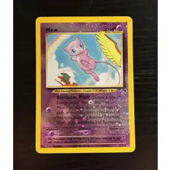 Pokemon TCG DAMAGED Mew 46/040 Southern Islands Reverse Holo Promo EN - Image 1