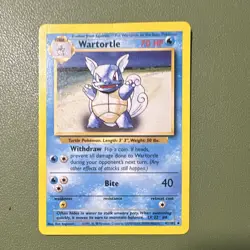 Pokemon TCG Wartortle Base Set Evolution Error Box 42/102 - Image 1