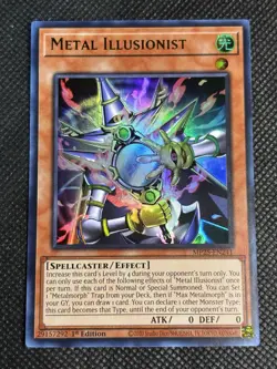 YuGiOh! - Metal Illusionist MP25-EN241 Ultra Rare 1st Edition Near Mint - Image 1