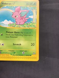 Pokemon Cards: Aquapolis Common: Nidoran 96/147 - Image 4