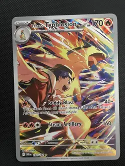 Pokemon TCG Ethan's Typhlosion Destined Rivals Illustration Rare Card 190/182 - Image 1