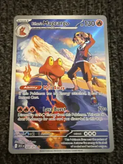 Pokemon TCG: Ethan's Magcargo 222/217 Me: Ascended Heroes Holo NM - Image 1