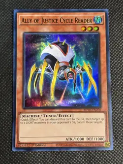 YuGiOh! - Ally of Justice Cycle Reader MP25-EN278 Ultra Rare 1st Edition NM - Image 1