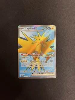 Zapdos ex 192/165 Pokemon Sv: Scarlet & Violet 151 Ultra Rare Full Art Holo - NM - Image 3