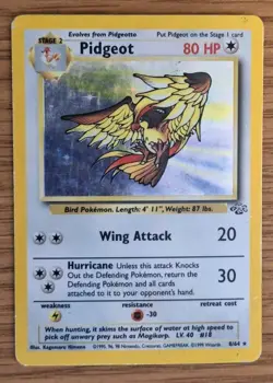 Pokemon TCG Pidgeot 8/64 Jungle Unlimited Holo Rare English 1999 - Image 1
