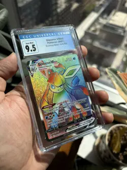 2021 POKEMON SWORD & SHIELD EVOLVING SKIES #208 FA/GLACEON VMAX CGC 9.5 GEM MINT - Image 3