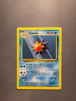 Pokemon TCG Starmie Unlimited 64/102 Regular 1999-2000 Wizards Base Set - Image 1