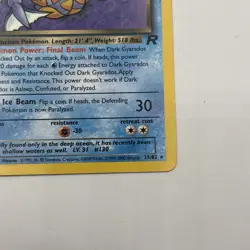 2000 Pokemon Dark Gyrados Regular 25/82 Team Rocket - Image 4