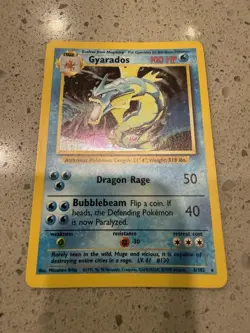 Pokemon TCG Gyarados Base Set 6/102 Holo 1999-2000 Wizards Base Set Copyright... - Image 1