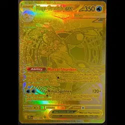 Pokemon TCG Chaos Rising Mega Greninja Ex Hyper Rare 122/086 GOLD Pack Fresh - Image 1