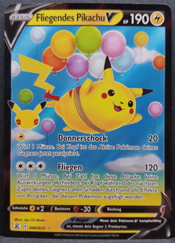 Fliegendes Pikachu V 006/025 Celebrations Pokemon Pokemon Karte Deutsch NM - Image 1