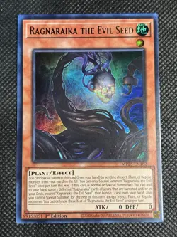 YuGiOh! - Ragnaraika the Evil Seed MP25-EN182 Ultra Rare 1st Edition Near Mint - Image 1