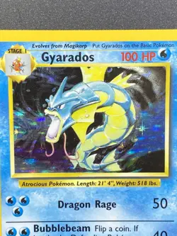 Gyarados 6/102 Unlimited Base Set Holo Rare Pokemon TCG - LP/MP - Image 2