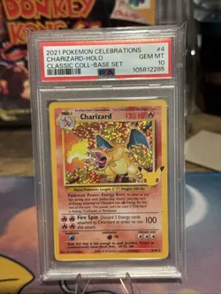2021 Pokemon Celebrations Charizard-Holo #4 GEM MT PSA 10 Classic Coll-Base Set - Image 2