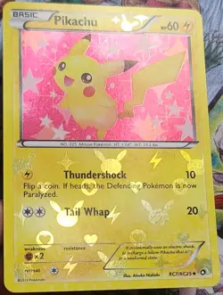 Pokemon Pikachu RC7/RC25 Radiant Collection Holo Uncommon 2013 Basic 60 HP - Image 1