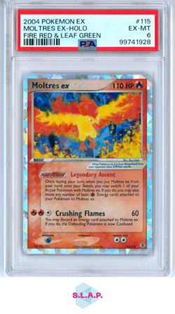 MOLTRES EX POKEMON TCG 115/112 2004 FIRE RED & LEAF GREEN FOIL ENGLISH PSA 6 - Image 1