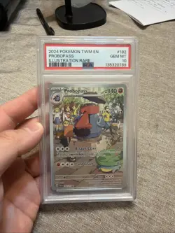 2024 POKEMON TWM EN-TWILIGHT MASQUERADE ILLUSTRATION RARE #182 PROBOPASS PSA 10 - Image 1