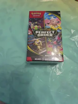Pokemon TCG: Mega Evolution-Perfect Order Booster Bundle (6 Packs) New Sealed - Image 1