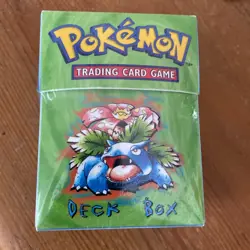 VINTAGE POKEMON WIZARDS OF THE COAST DECK BOX VENESAUR & LEVIATOR FACTORY SEALED - Image 1