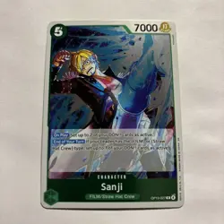 One Piece TCG Sanji OP13-027 Rare Foil Near Mint English - Image 1