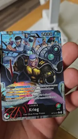 OP15-001 Krisg Alt Art Leader Card One Piece Card Game English Mint - Image 2
