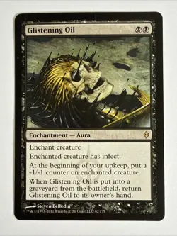 Glistening Oil MTG - New Phyrexia - NM MAGIC CARD - Image 1