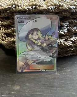 Pokemon Lillie Full Art Ultra Rare Holo SM Base Set Trainer 147/149 Card MP - Image 1