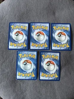 5 Jumbo Pokemon Cards 1 Is Very Damaged - Image 2