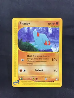 Pokemon Cards: Aquapolis Common: Phanpy 100/147 - Image 1