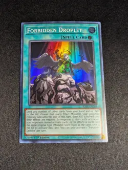 Yugioh - Forbidden Droplet RA01-EN064 1st Edition Super Rare NM - Image 1
