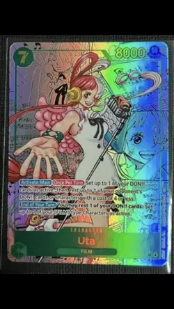 Uta MANGA EB03-061 Secret Rare Holo Character Card One Piece Heroines (NM) - Image 1