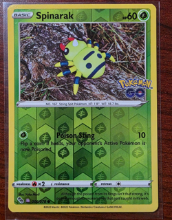 Pokemon Card Pokemon GO Spinarak 006/078 Common Reverse Holo Peelable Ditto - Image 1