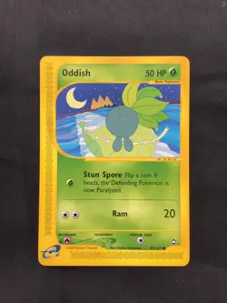 Pokemon Cards: Aquapolis Common: Oddish 97/147 - Image 1