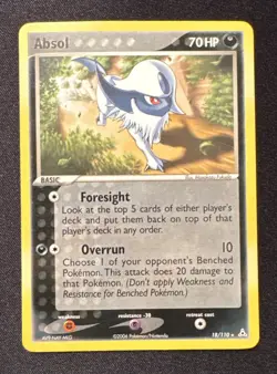 Pokemon Absol 18/110 Holon Phantoms Regular Card NM - Image 1