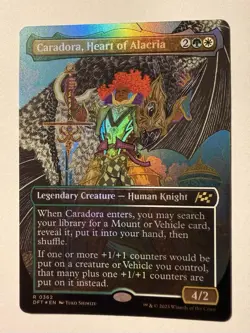 Caradora, Heart of Alacria *FOIL* (Borderless) Aetherdrift NM MTG - Image 1