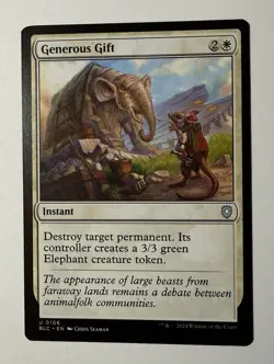 Generous Gift #106 (NM) Bloomburrow BLC Magic MTG - Image 1