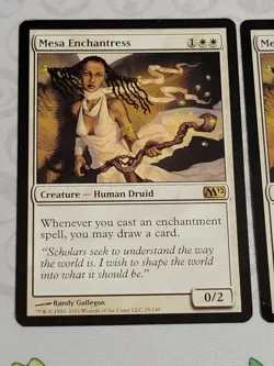 C3315 MAGIC MTG M12 CORE SET 2012 MESA ENCHANTRESS #25 MP RARE 2X - Image 2