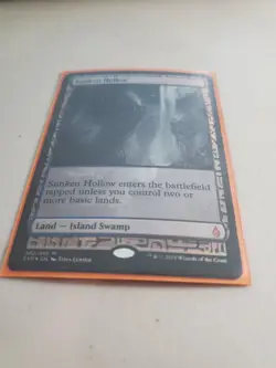Sunken Hollow hp/damaged Zendikar Expeditions Foil mtg - Image 1